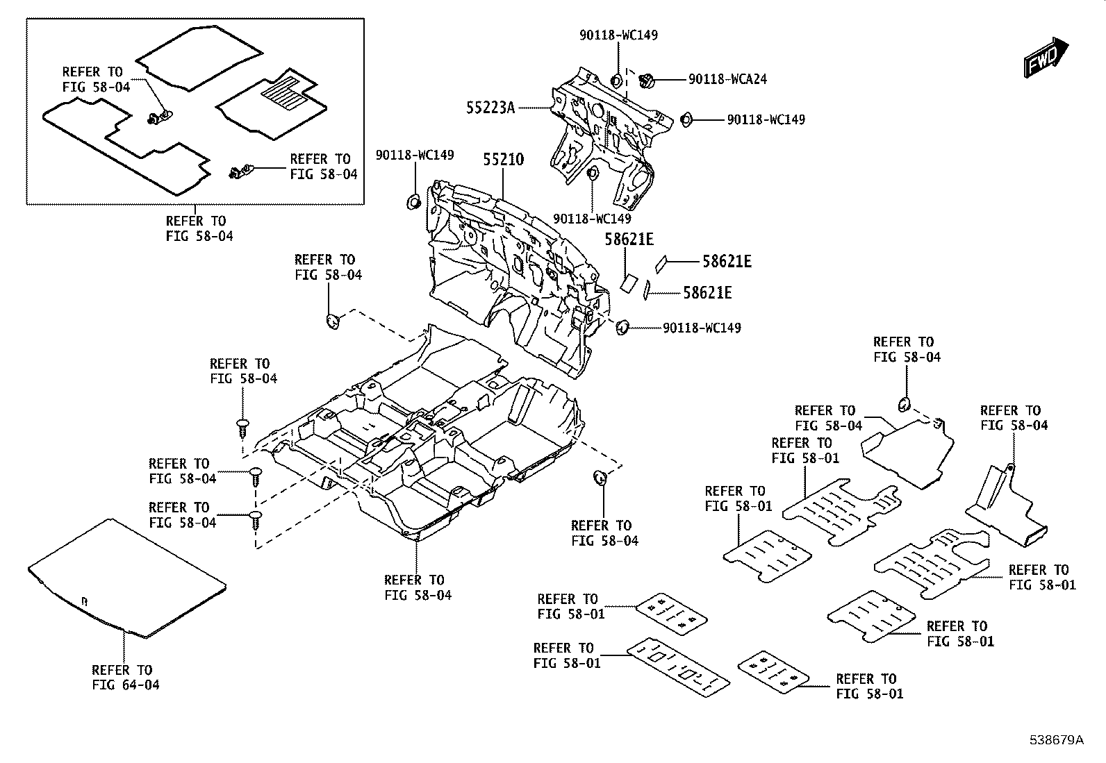 55210-WC024 INSULATOR ASSY, DASH PANEL product image