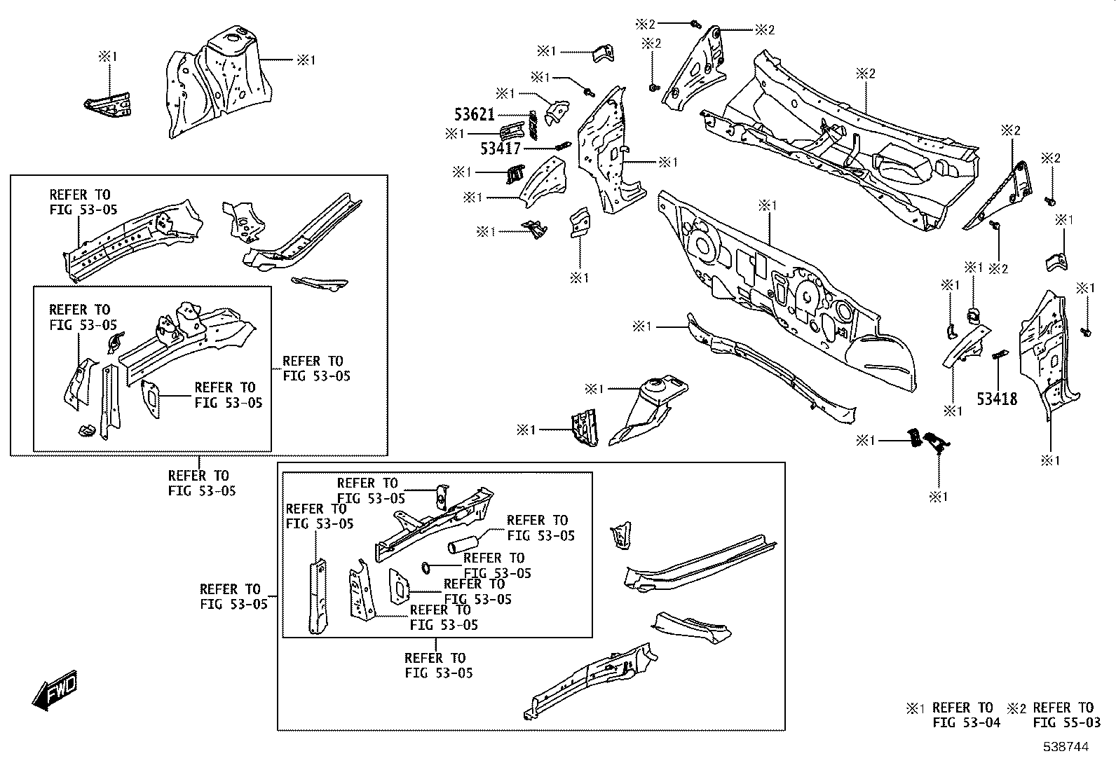 53630-WC010 CABLE ASSY, HOOD LOCK CONTROL product image