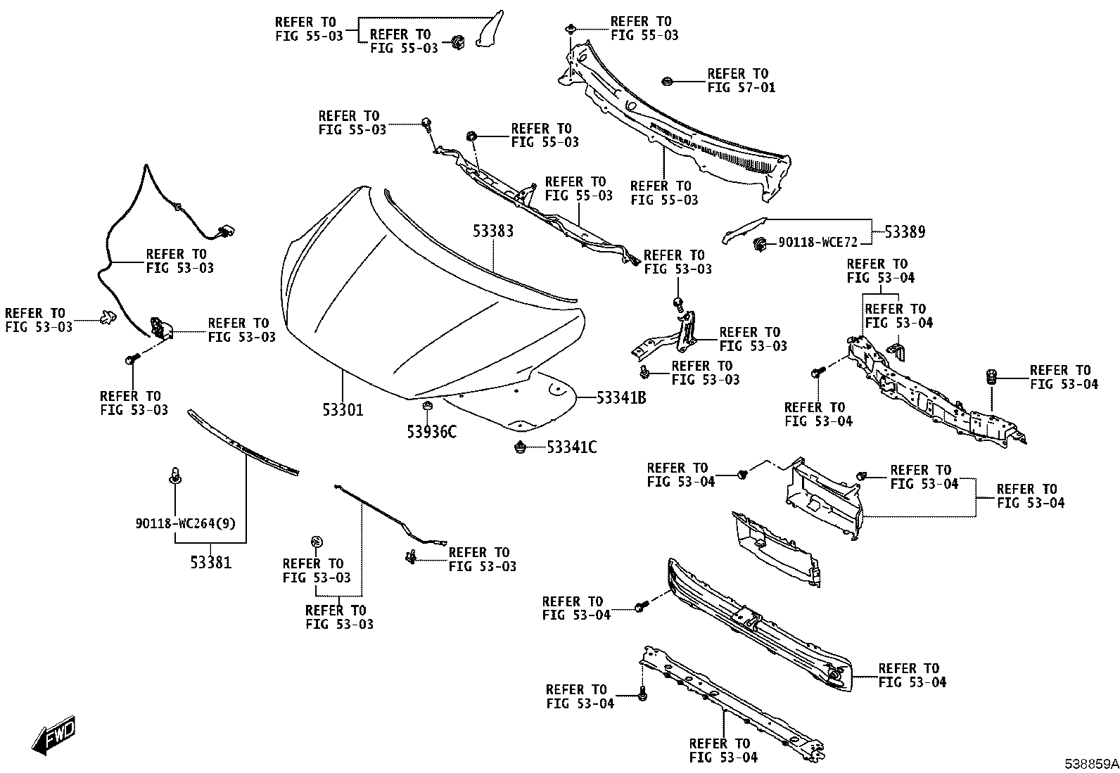 52826-WC002 PROTECTOR, FRONT SIDE PANEL, NO.2 LH product image
