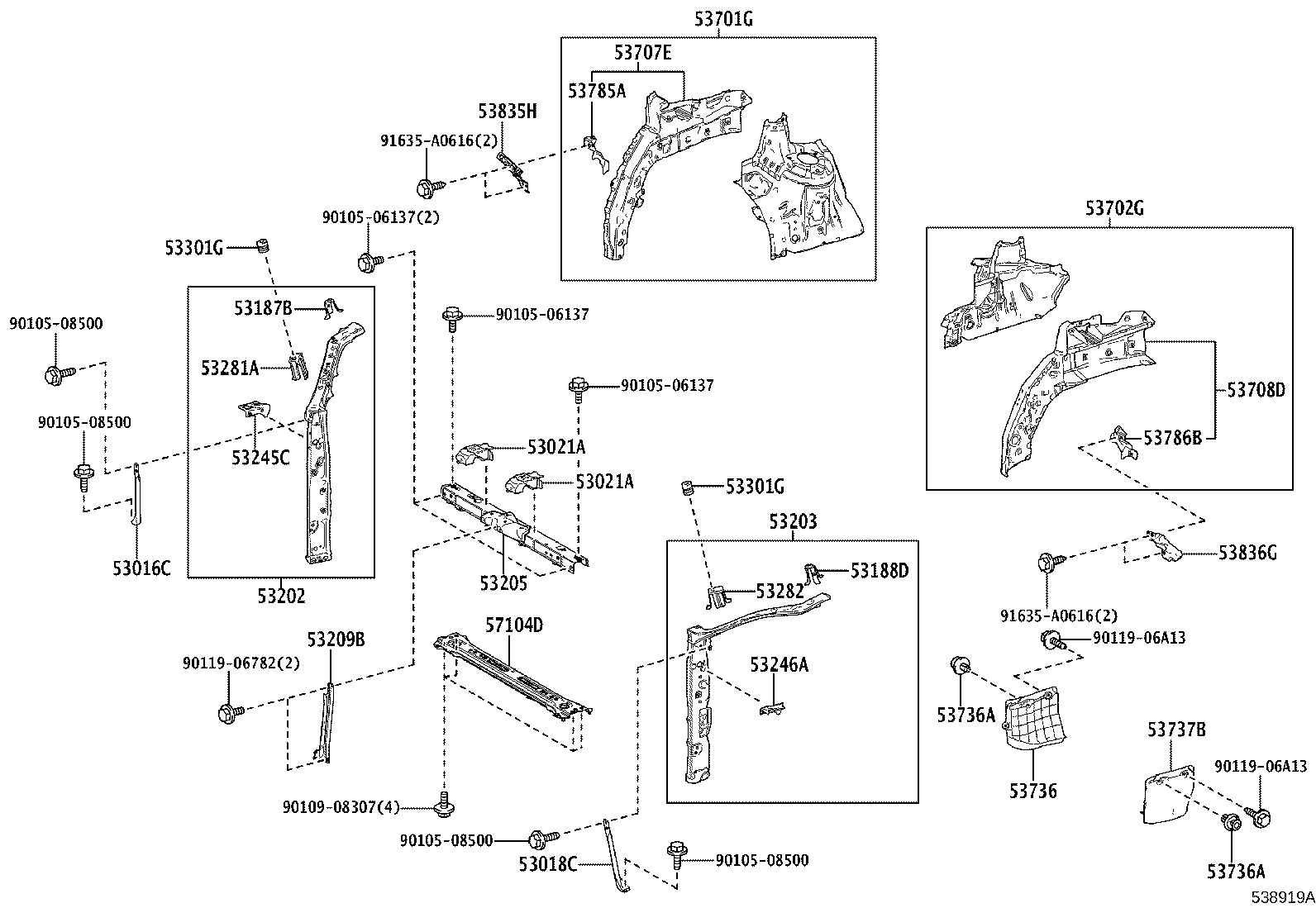 16561-V2010 SEAL, RADIATOR TO SUPPORT, NO.1 product image