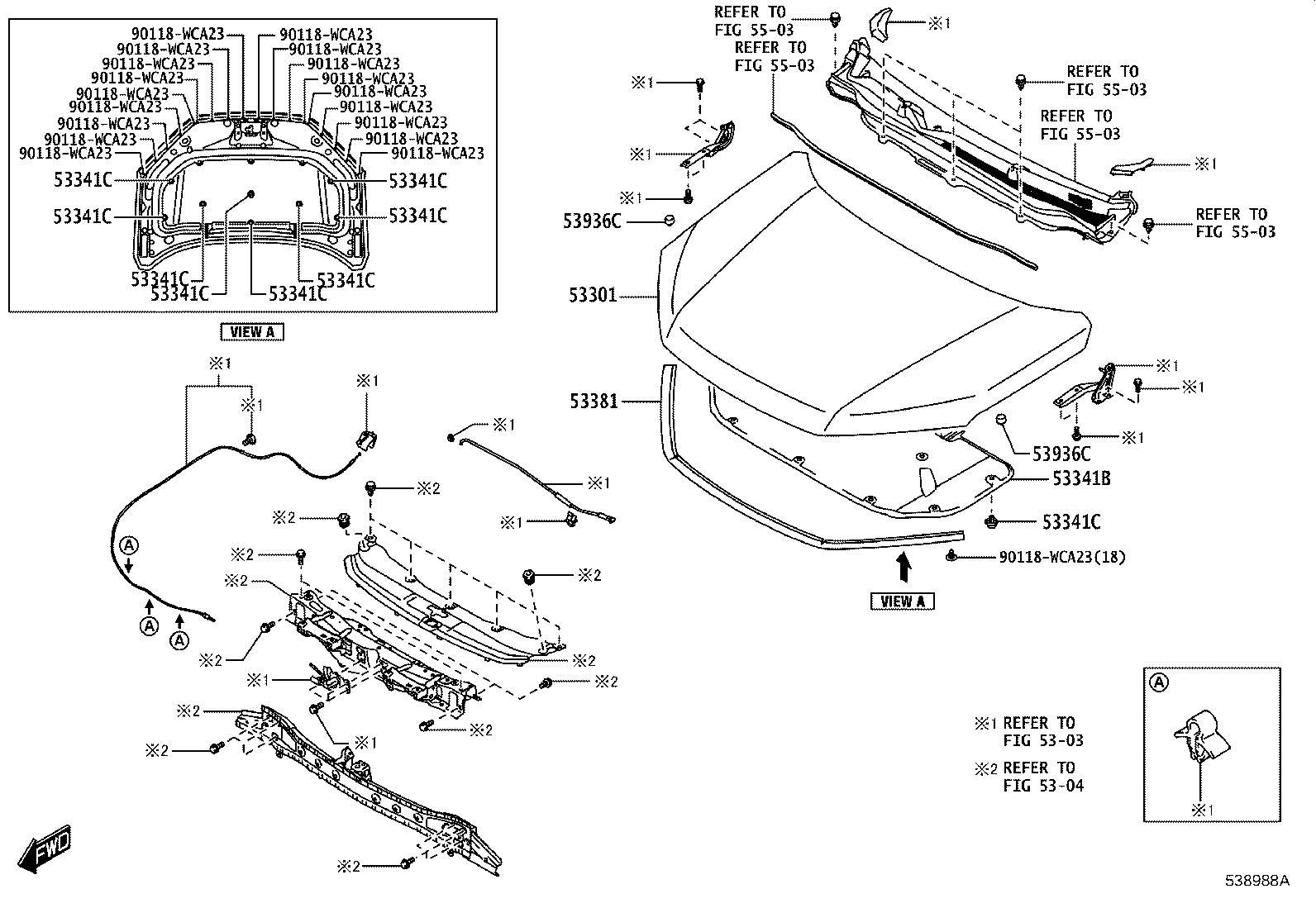 53828-WC008 PROTECTOR, FRONT FENDER SIDE PANEL, RH product image