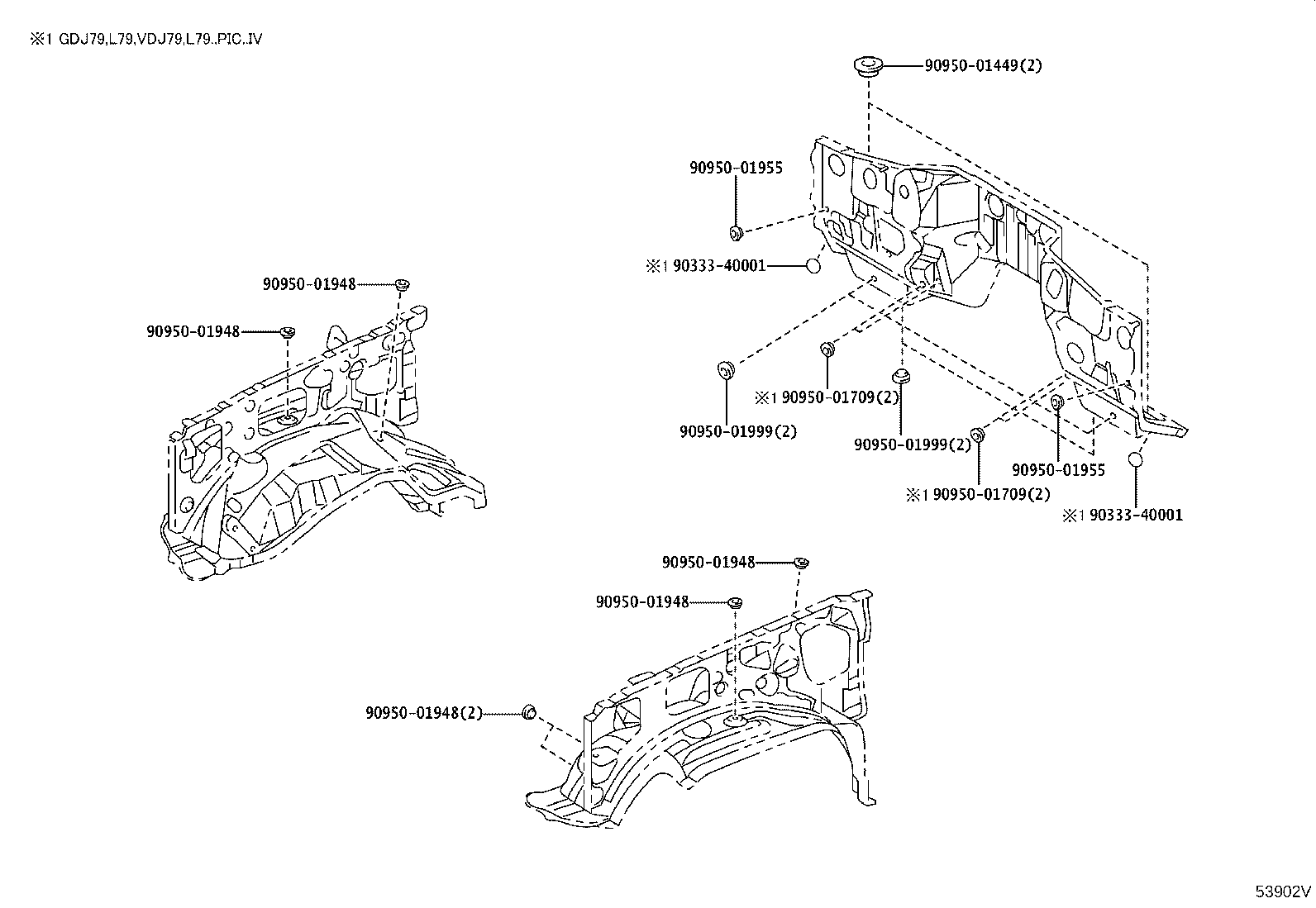 53702-60A60 APRON SUB-ASSY, FRONT FENDER, LH product image