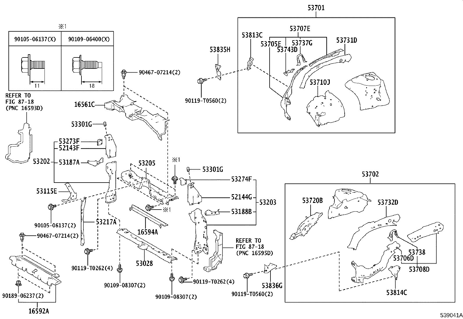 16561-0T320 SEAL, RADIATOR TO SUPPORT, NO.1 product image