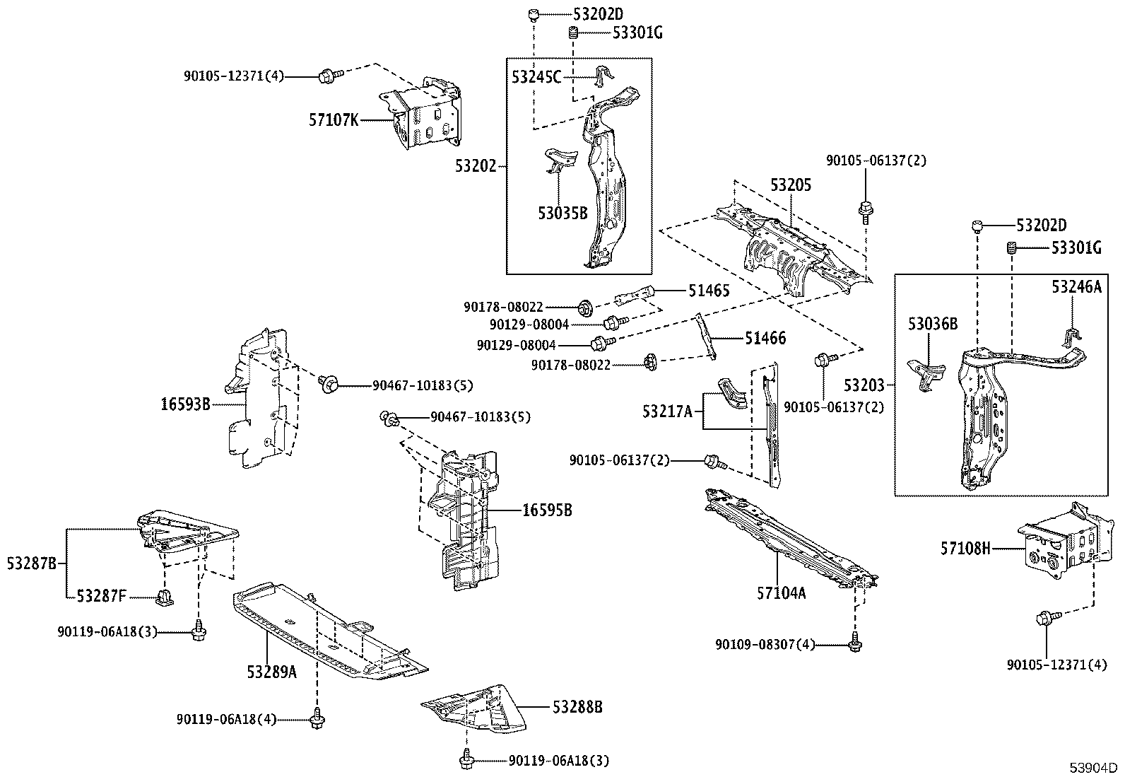 53291-30170 PLATE, RADIATOR COVER product image