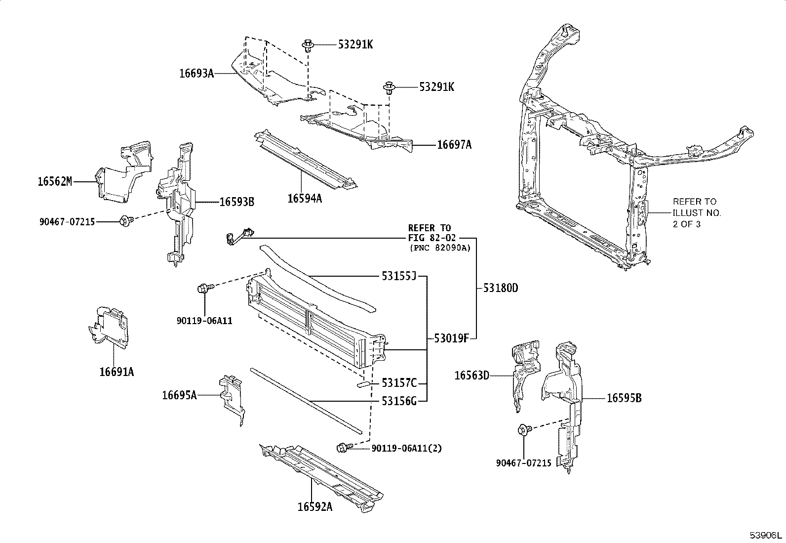 52138-48010 BRACKET, FRONT BUMPER ARM MOUNTING, NO.4 product image