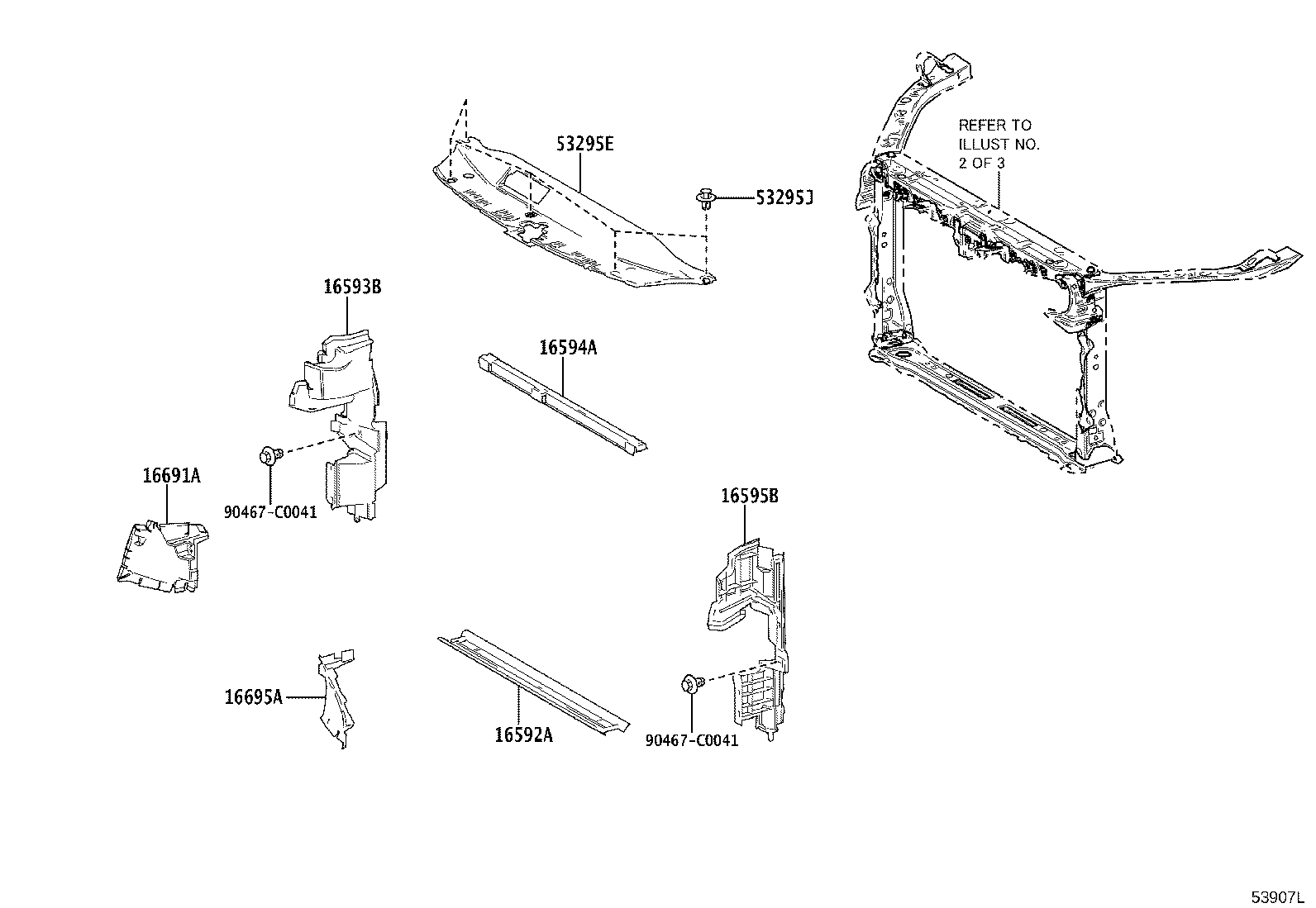 53701-06330 APRON SUB-ASSY, FRONT FENDER, RH product image