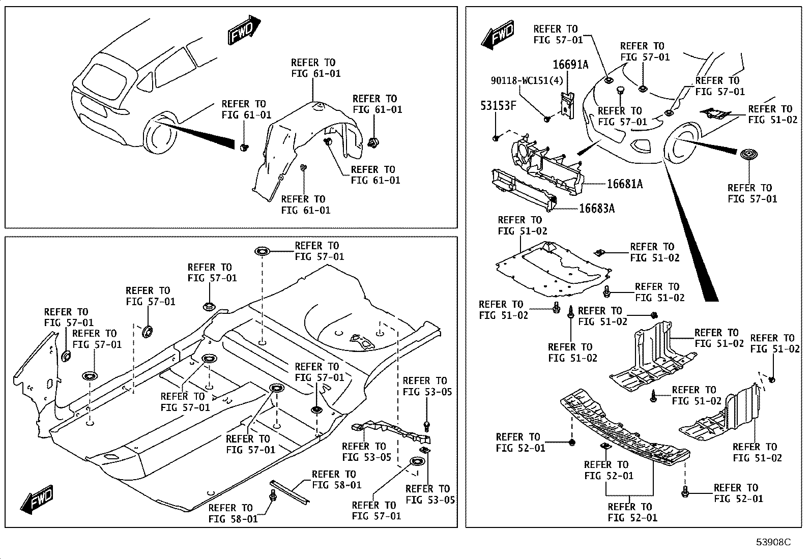 16681-WC006 PLATE, RADIATOR SIDE AIR GUIDE, FRONT RH product image