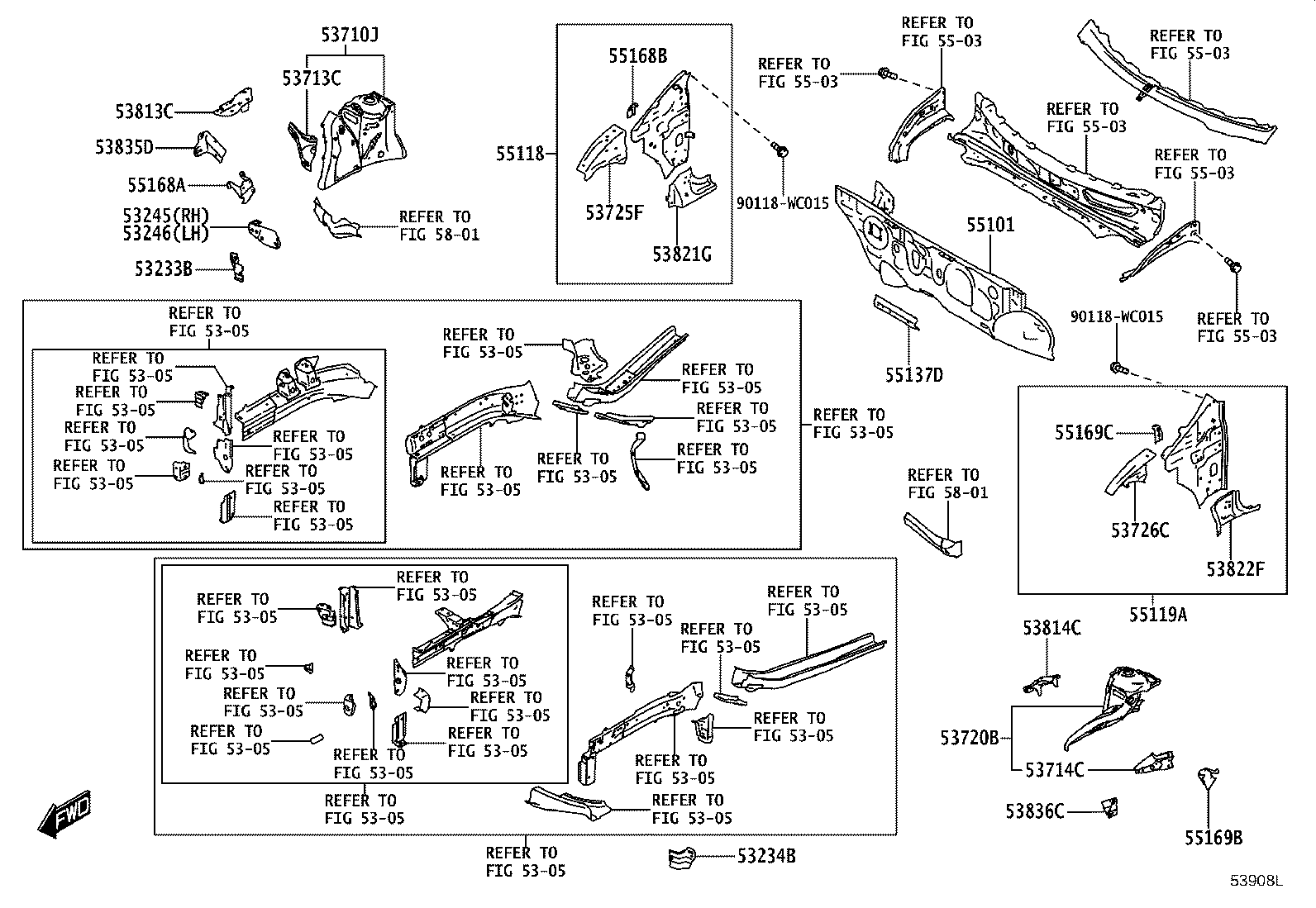 55101-WC042 PANEL SUB-ASSY, DASH product image