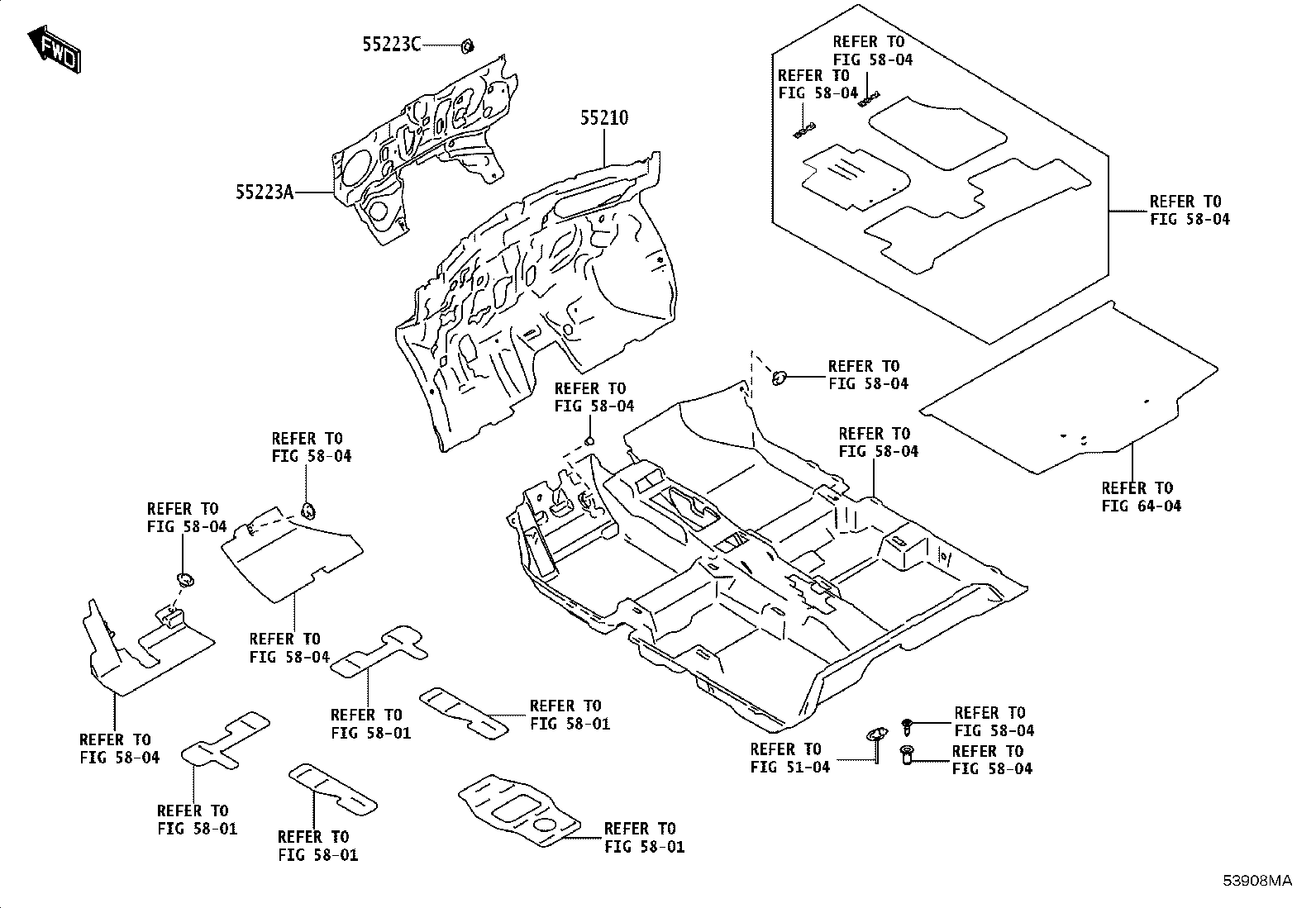 55101-WC042 PANEL SUB-ASSY, DASH product image