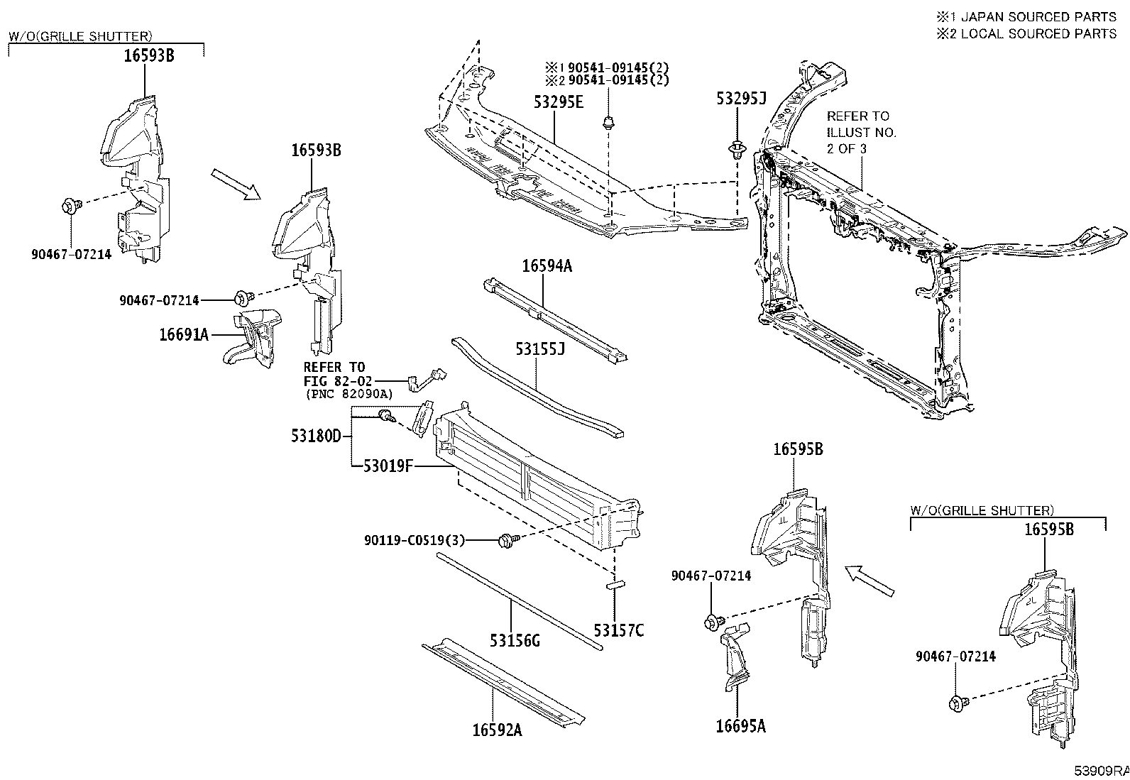 53701-07060 APRON SUB-ASSY, FRONT FENDER, RH product image