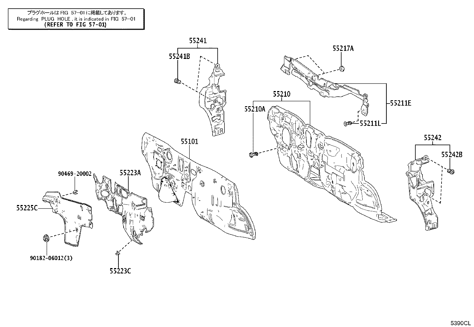 53716-52110 APRON, FENDER SIDE, LH product image