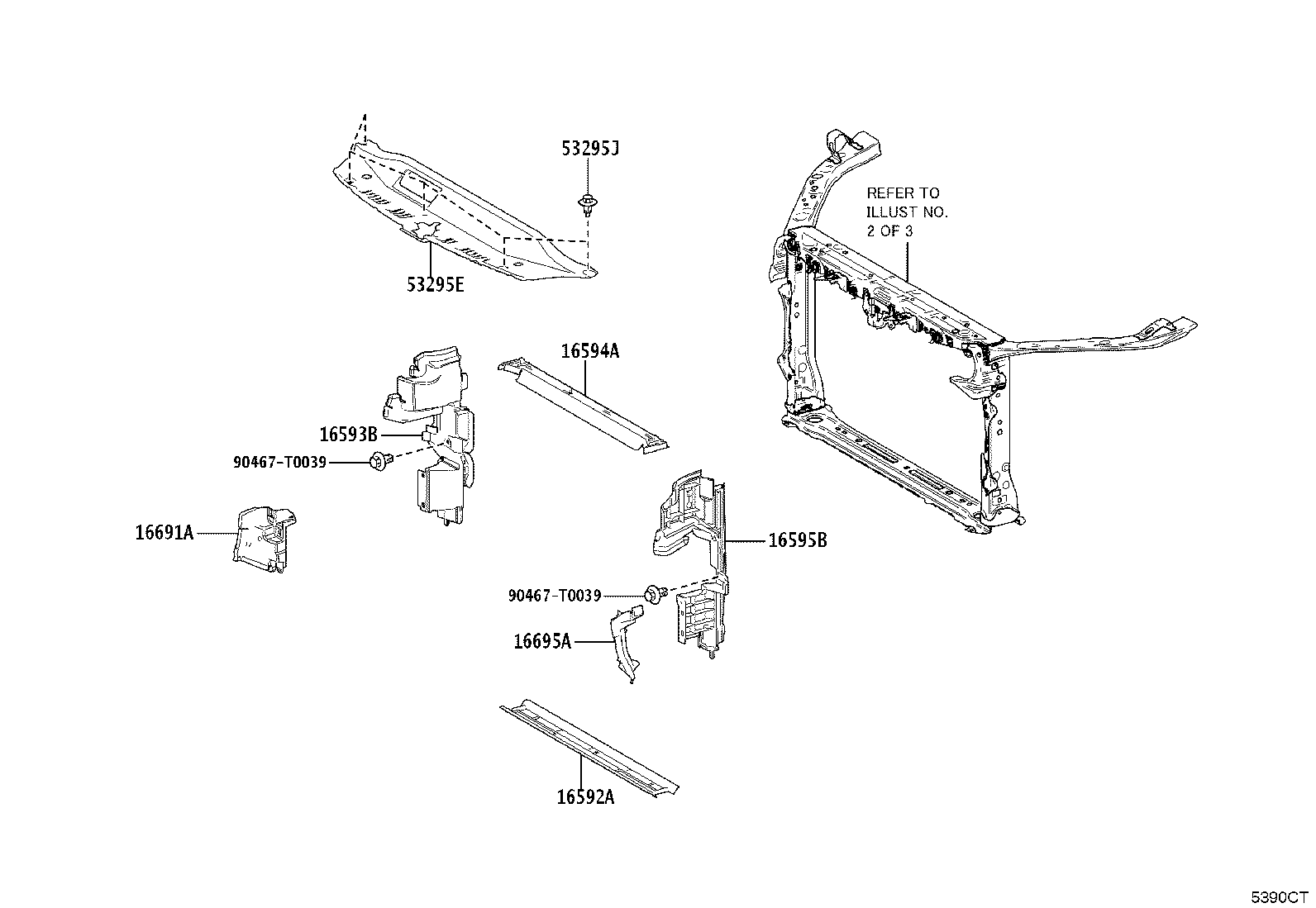53701-06290 APRON SUB-ASSY, FRONT FENDER, RH product image