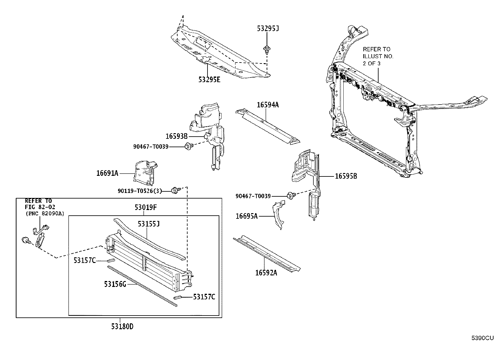 53701-06290 APRON SUB-ASSY, FRONT FENDER, RH product image