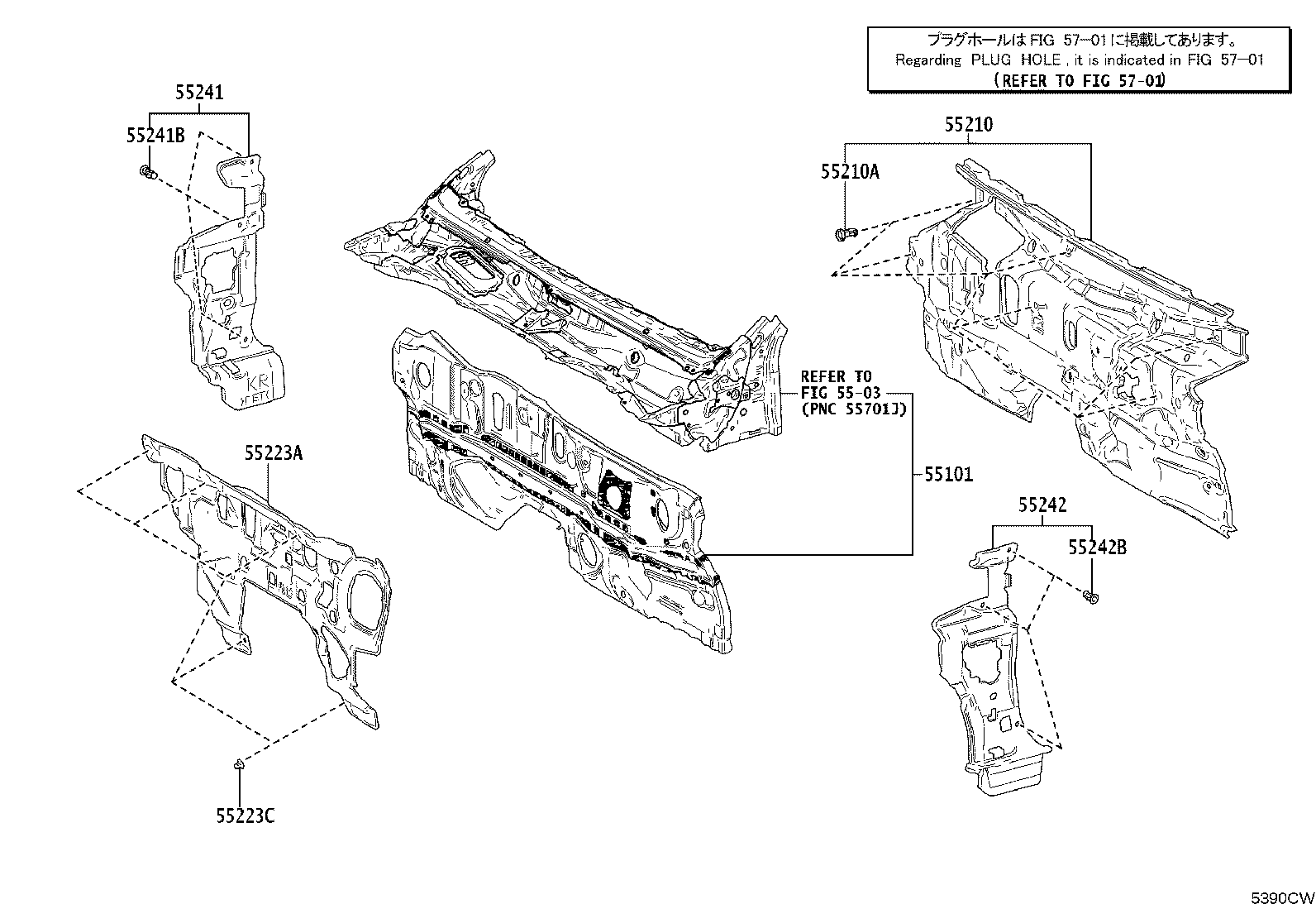 53701-06290 APRON SUB-ASSY, FRONT FENDER, RH product image
