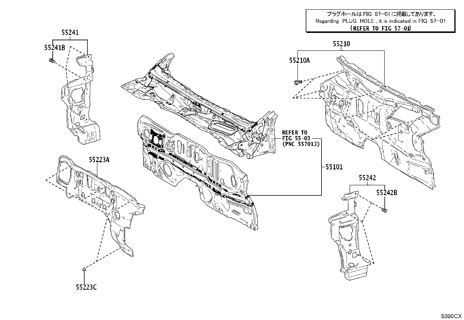 53701-06290 APRON SUB-ASSY, FRONT FENDER, RH product image
