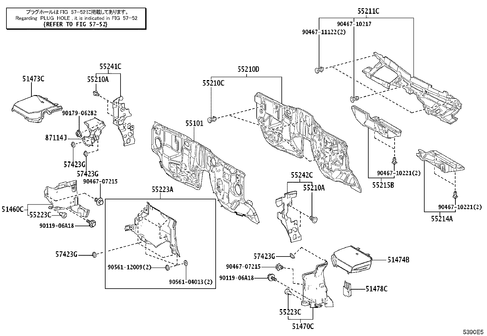 53702-60C40 APRON ASSY, FRONT FENDER, LH product image