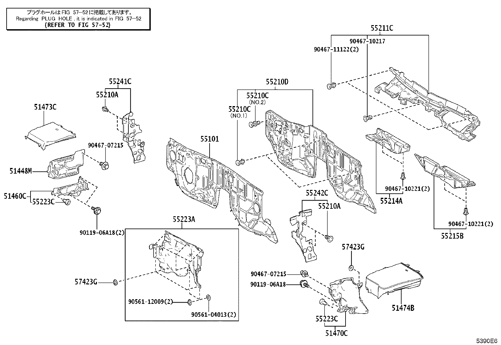 53702-60C40 APRON ASSY, FRONT FENDER, LH product image
