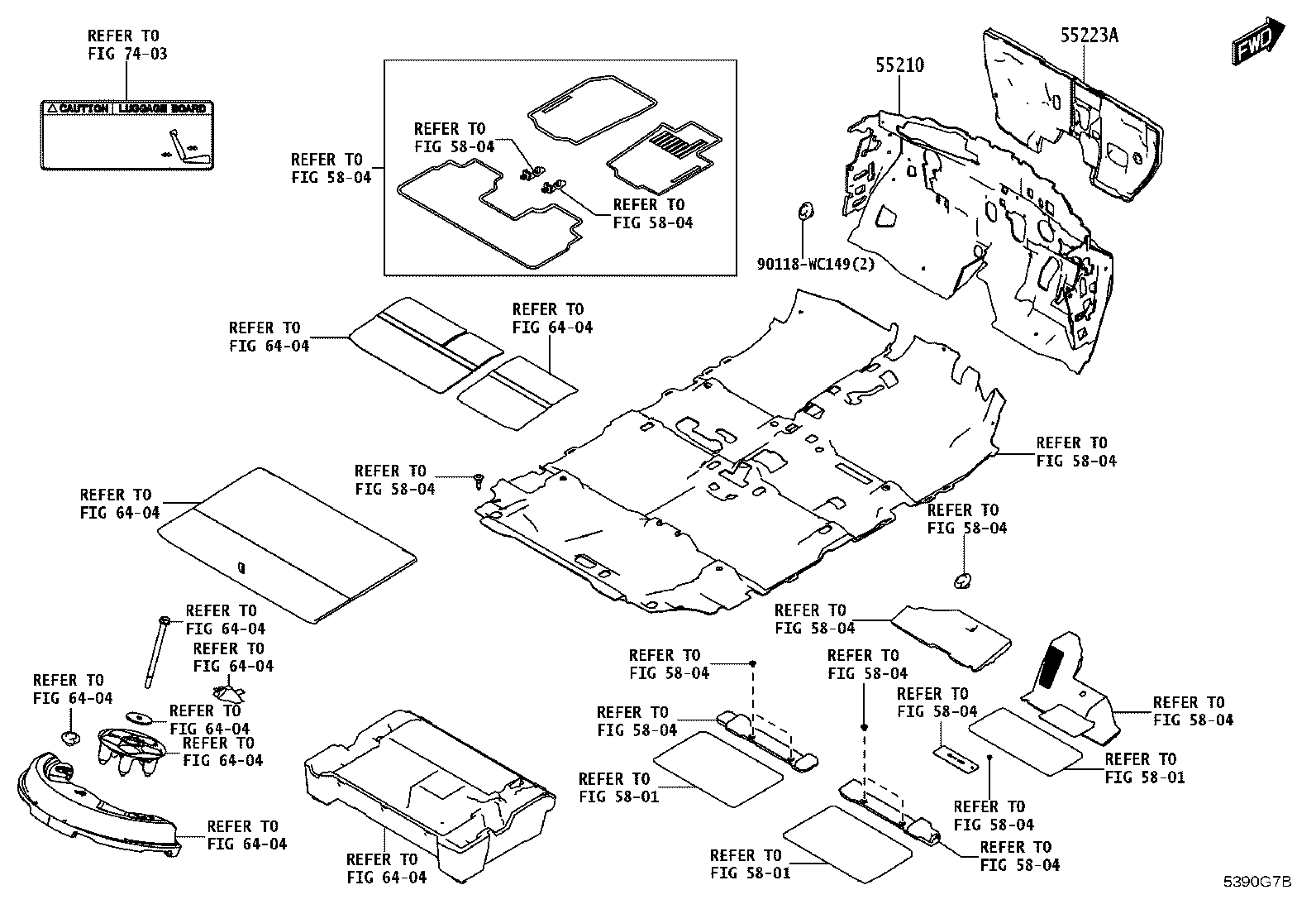 53246-WC005 BRACKET, HEADLAMP MOUNTING, INNER LH product image