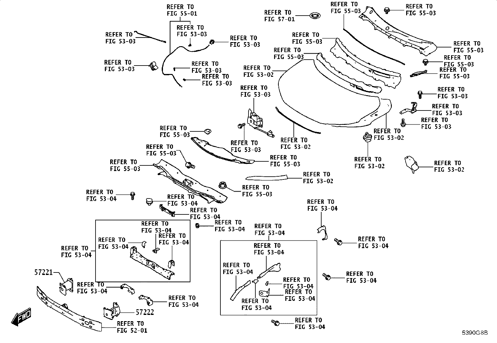 57221-WC001 BRACKET, FRONT SIDE MEMBER, RH product image