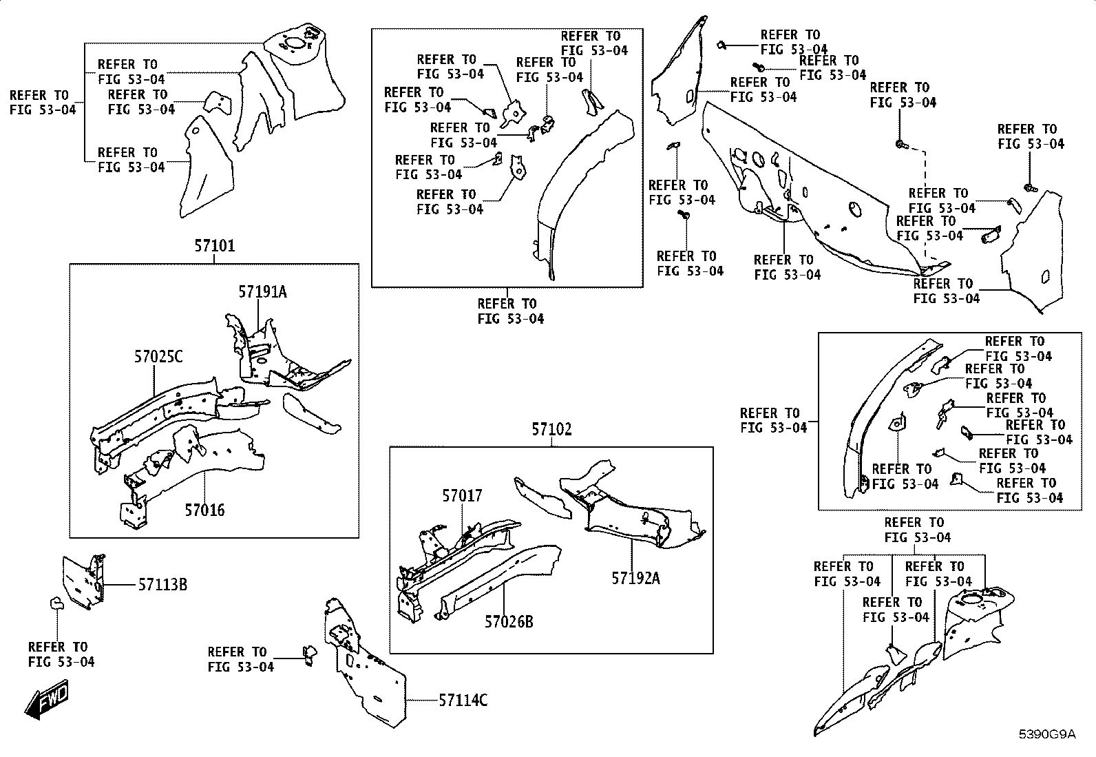57221-WC001 BRACKET, FRONT SIDE MEMBER, RH product image