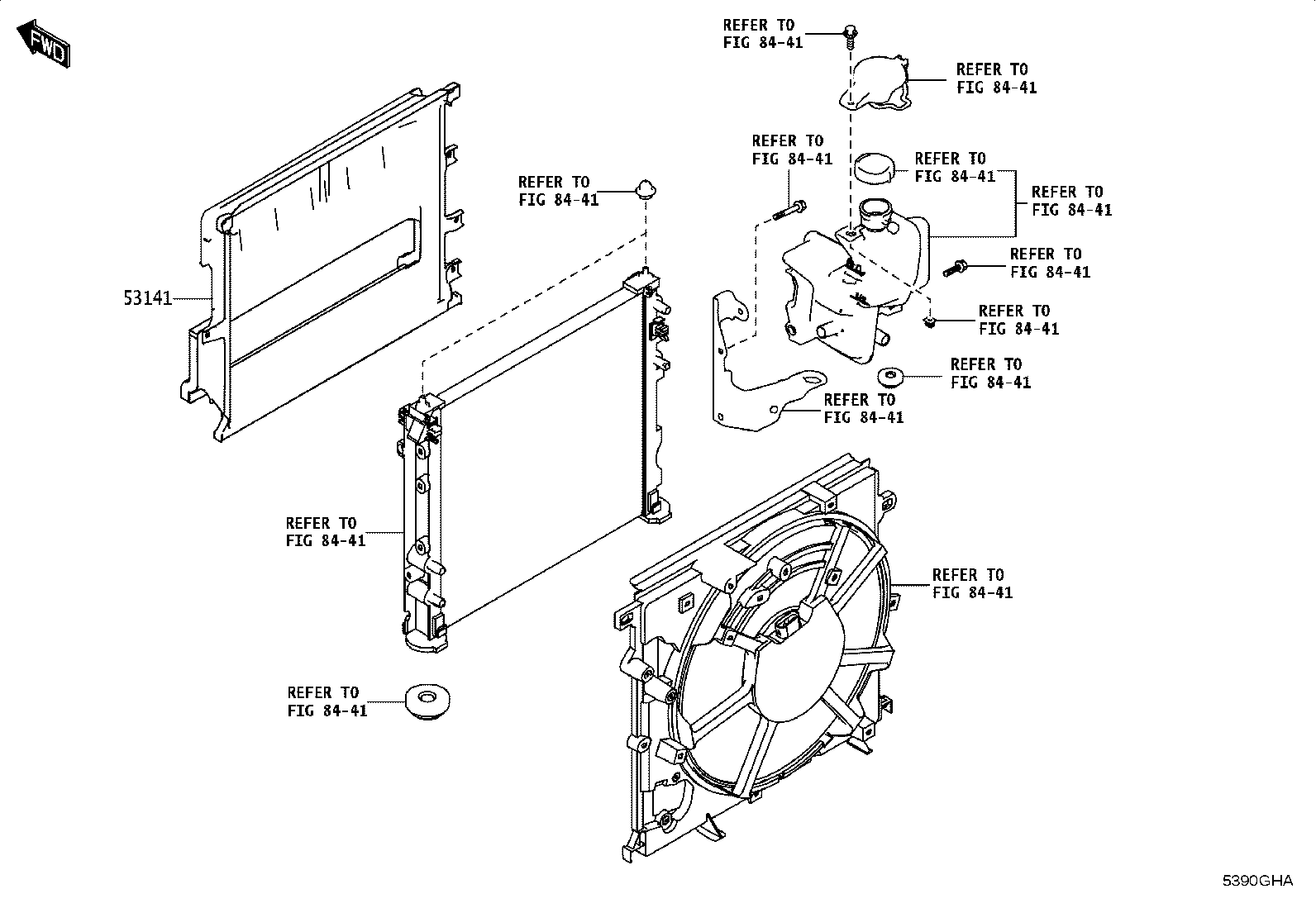 53111-WC017 GRILLE, RADIATOR product image