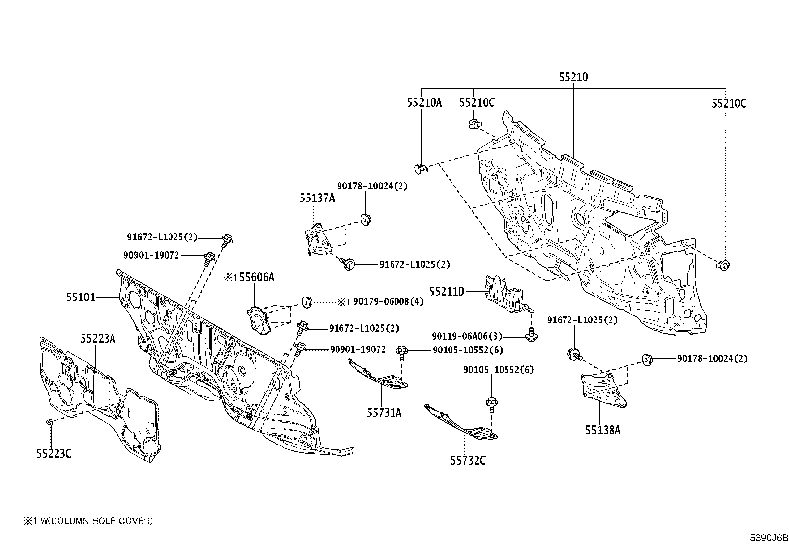 52138-46020 BRACKET, FRONT BUMPER ARM MOUNTING, NO.4 product image
