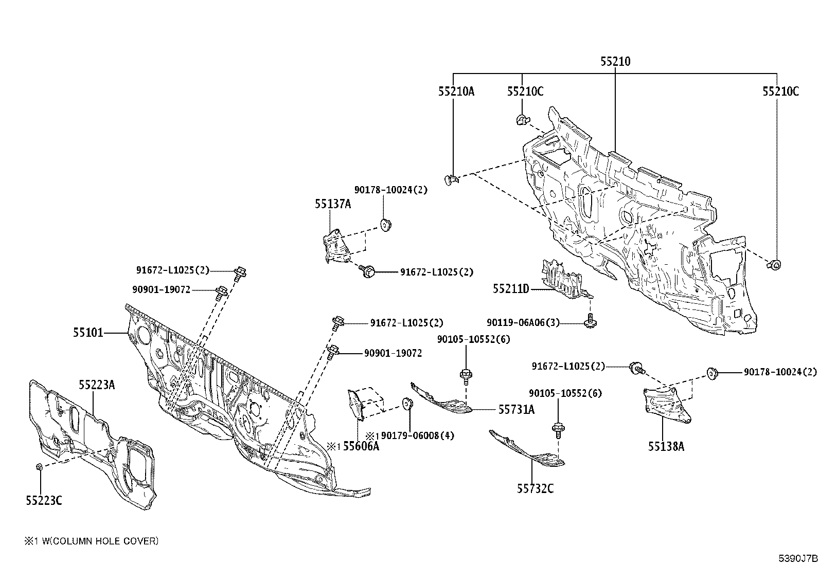 52138-46020 BRACKET, FRONT BUMPER ARM MOUNTING, NO.4 product image