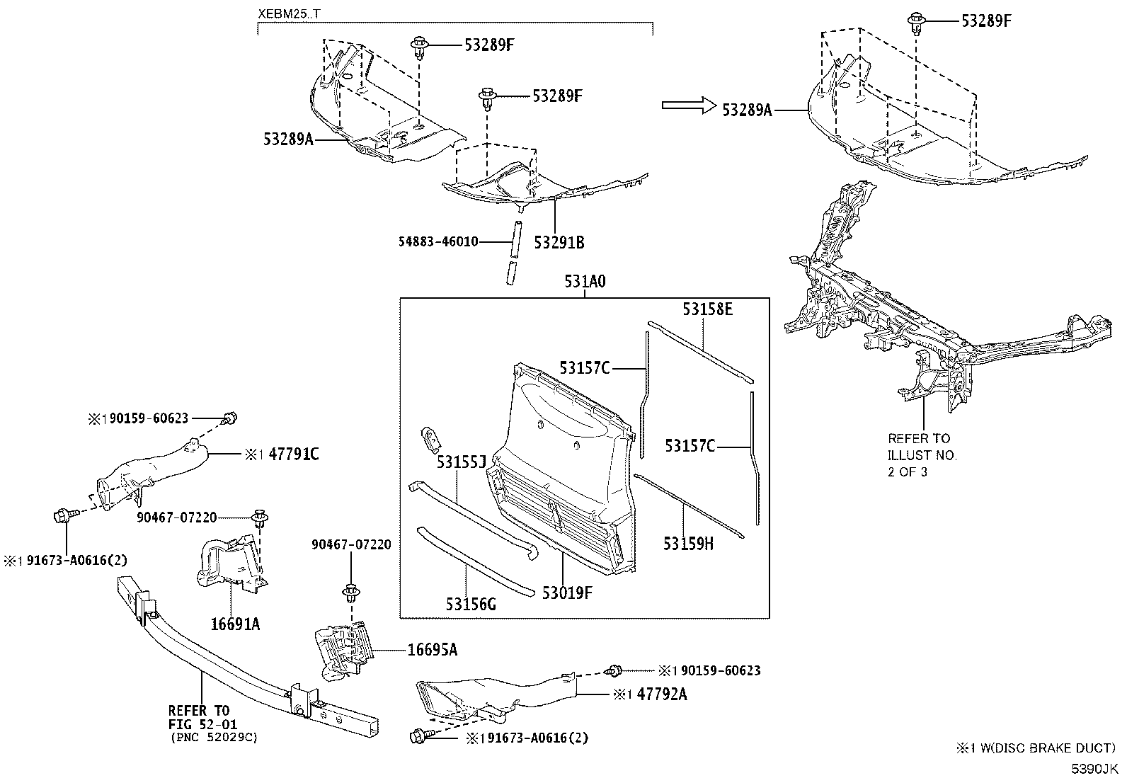52138-46020 BRACKET, FRONT BUMPER ARM MOUNTING, NO.4 product image