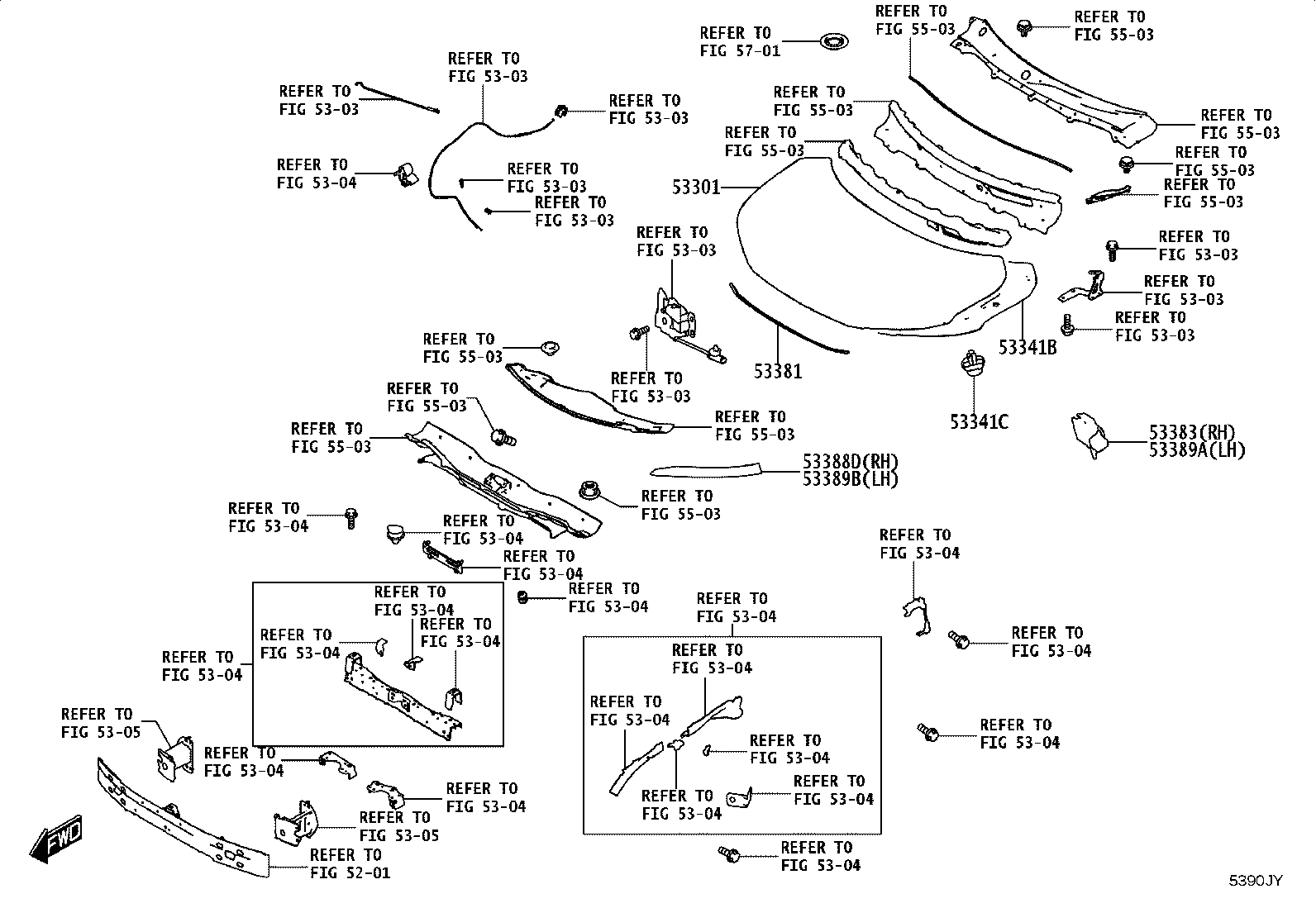 53876-WC013 LINER, FRONT FENDER, LH product image