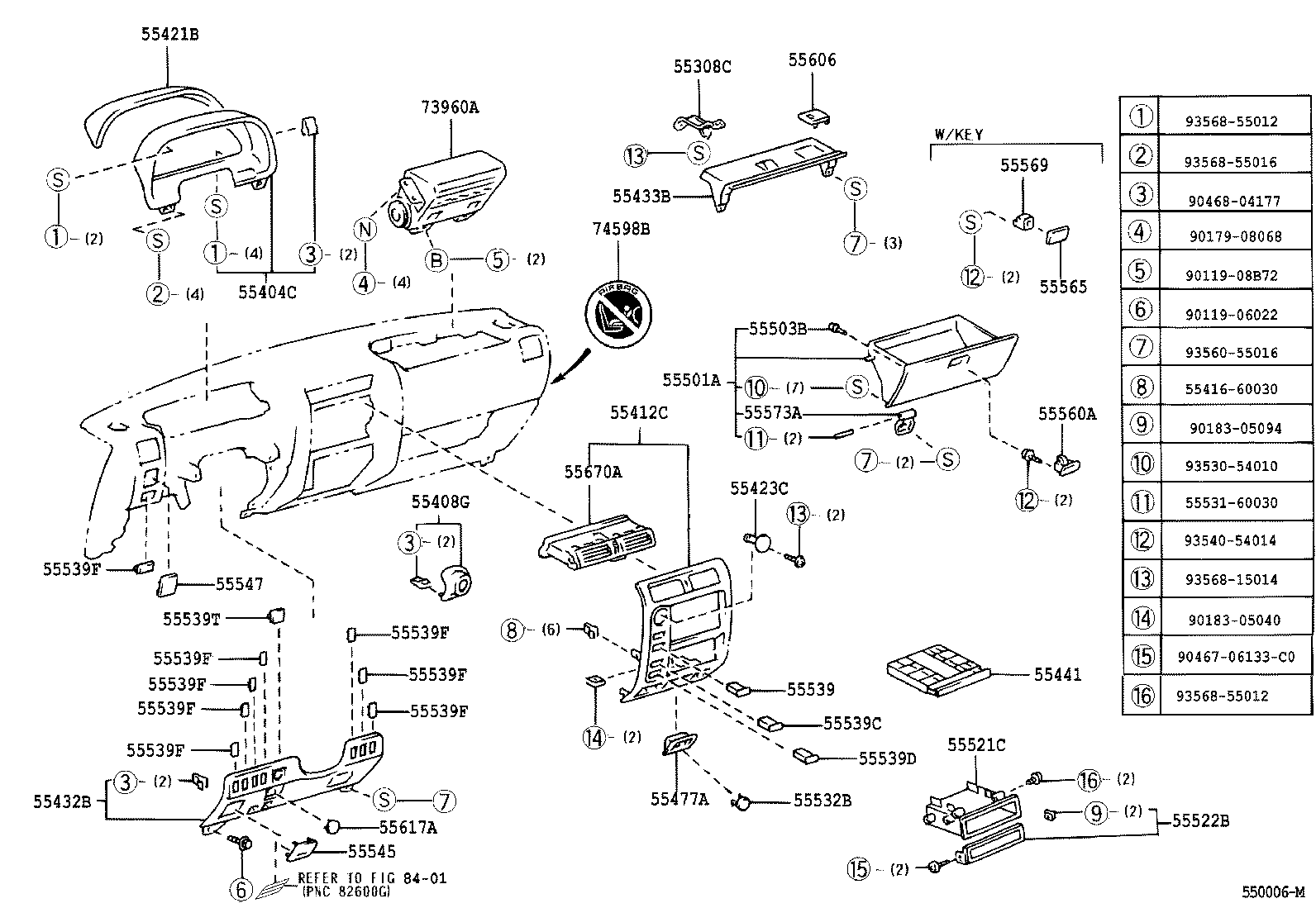 55355-60040 PLATE, INSTRUMENT PANEL product image