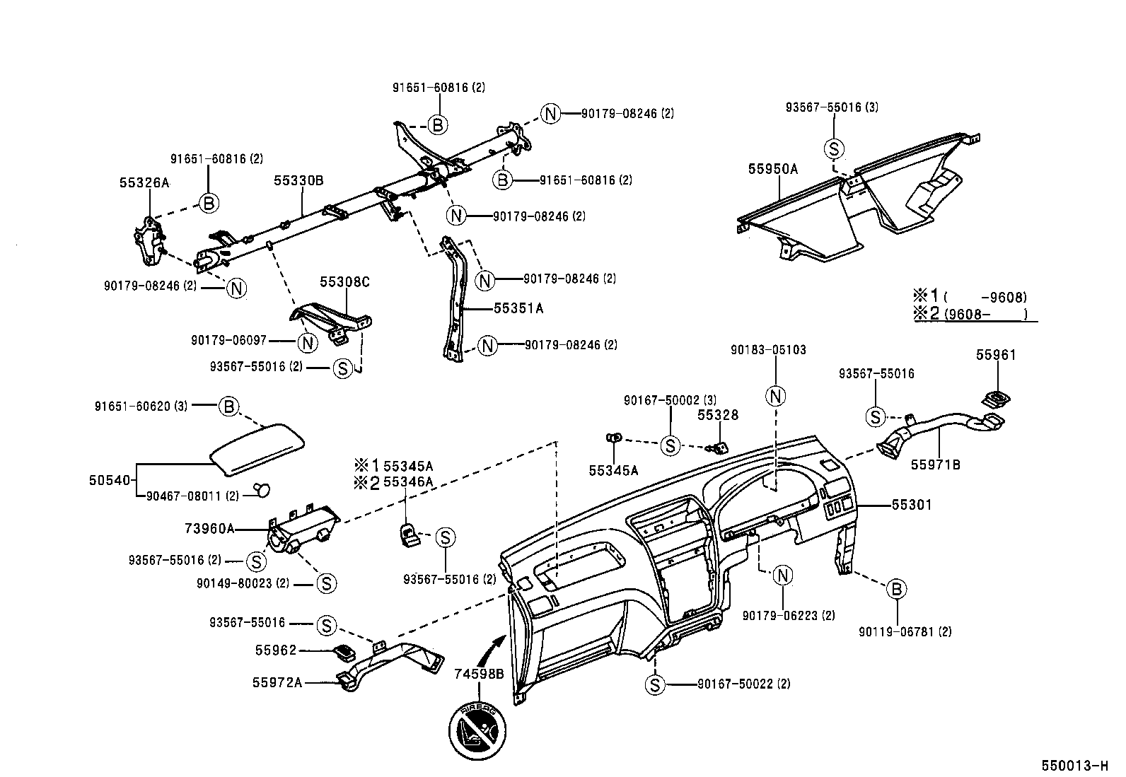 55366-44010 BRACKET, RADIO MOUNTING, NO.1 product image