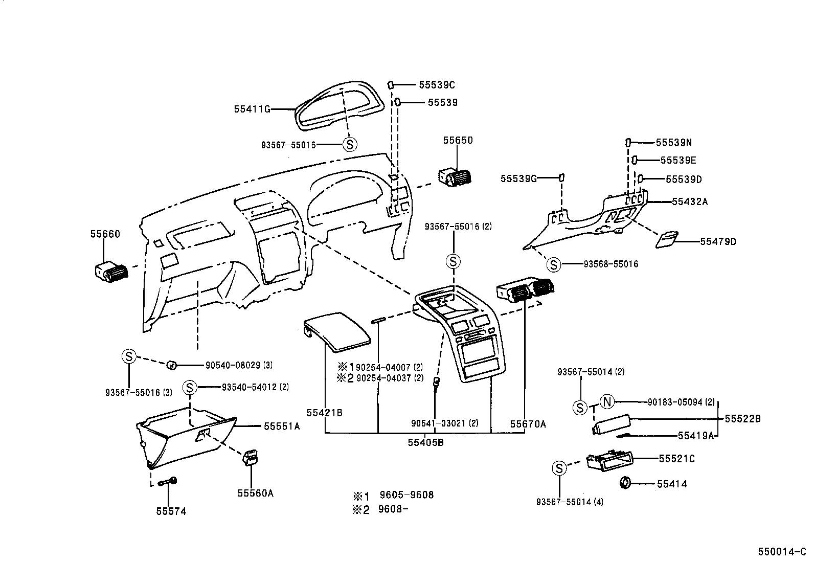 55366-44010 BRACKET, RADIO MOUNTING, NO.1 product image