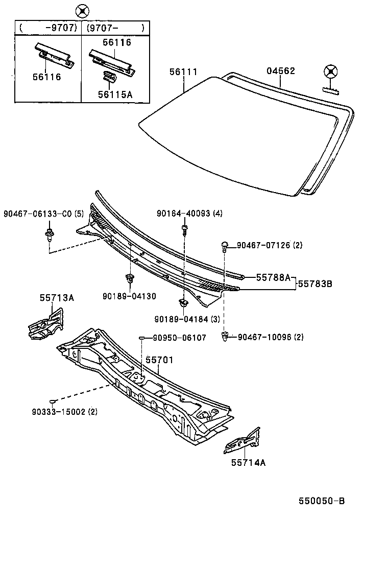 55700-16280 PANEL SUB-ASSY, COWL product image