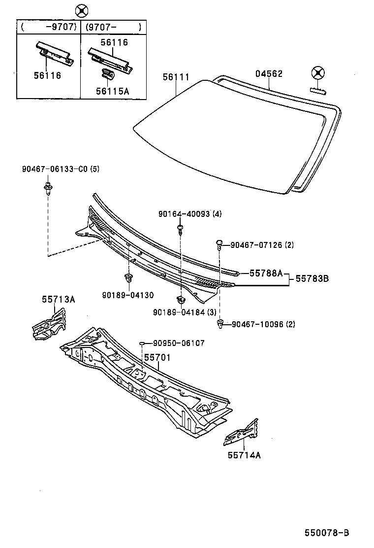 55700-16250 PANEL SUB-ASSY, COWL product image