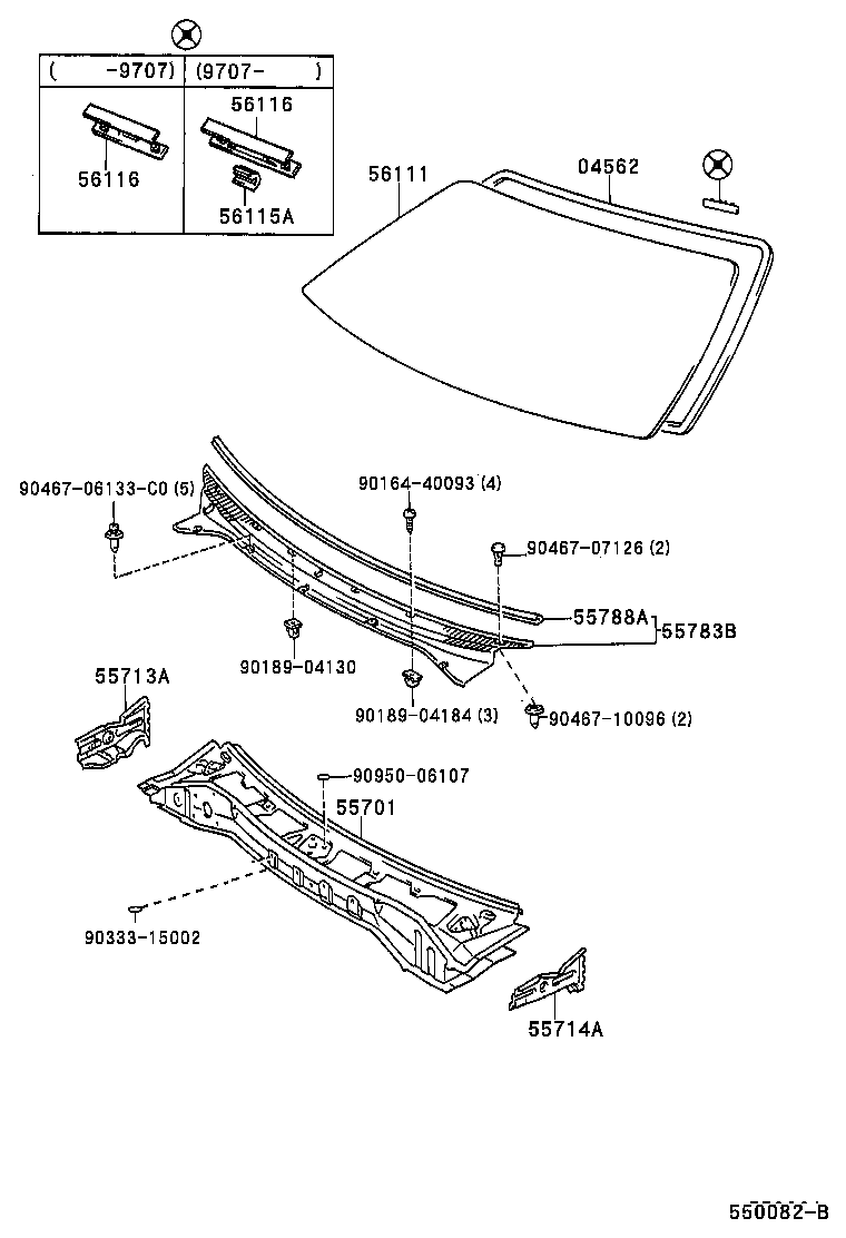55700-16330 PANEL SUB-ASSY, COWL product image