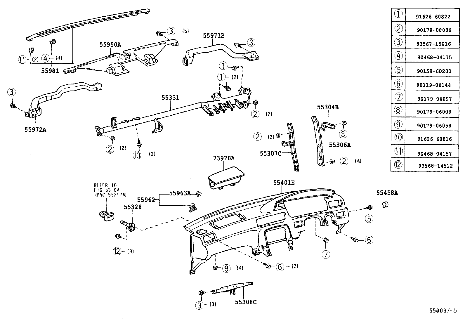 55539-33070 COVER, SPARE SWITCH HOLE product image