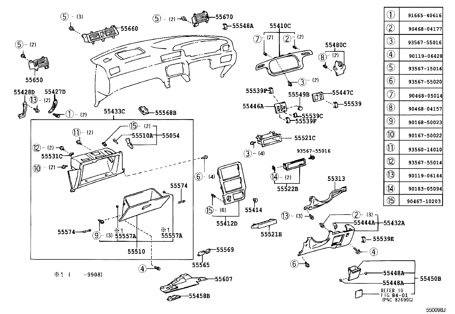55539-33070 COVER, SPARE SWITCH HOLE product image