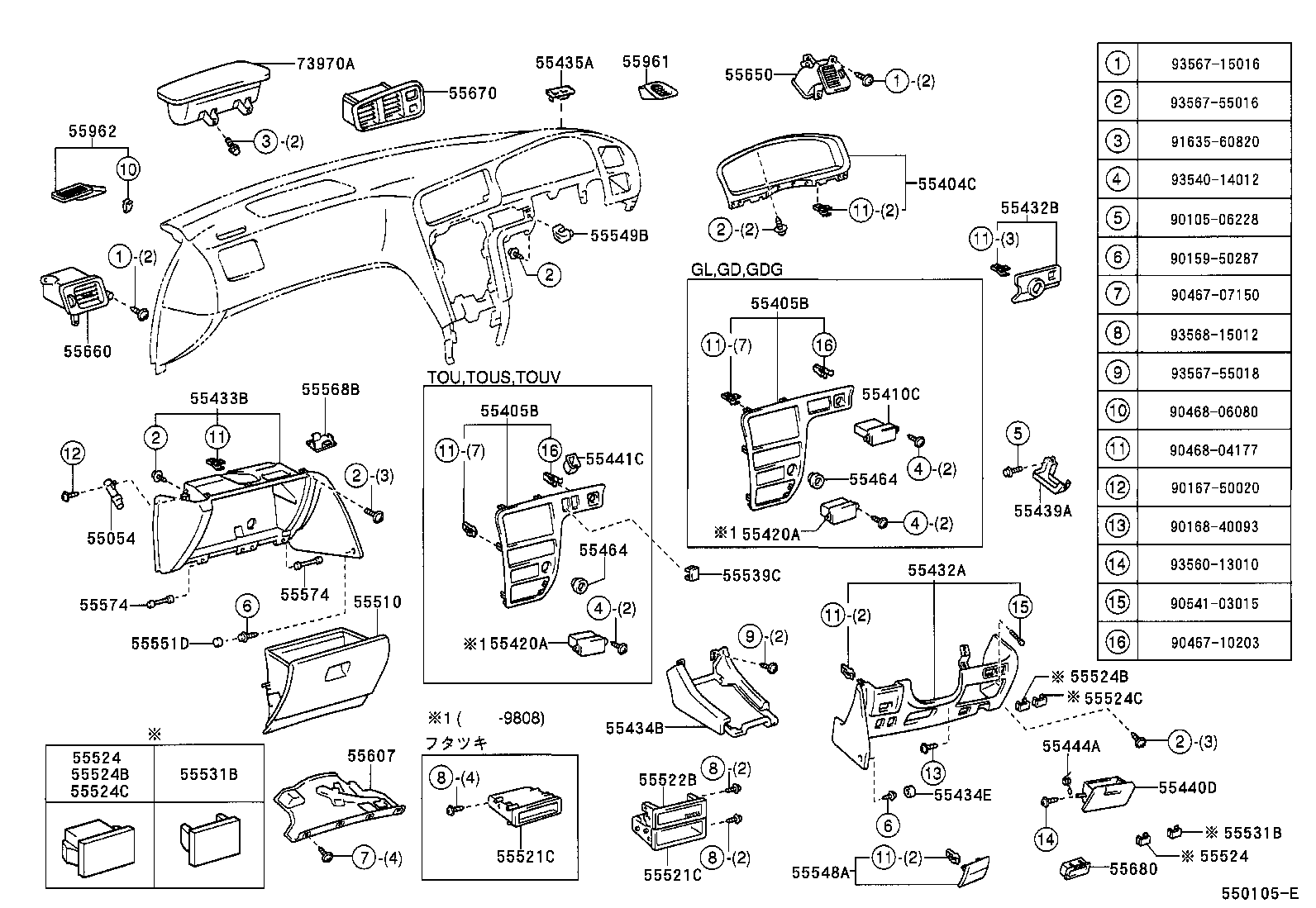 55366-22100 BRACKET, RADIO MOUNTING, NO.1 product image