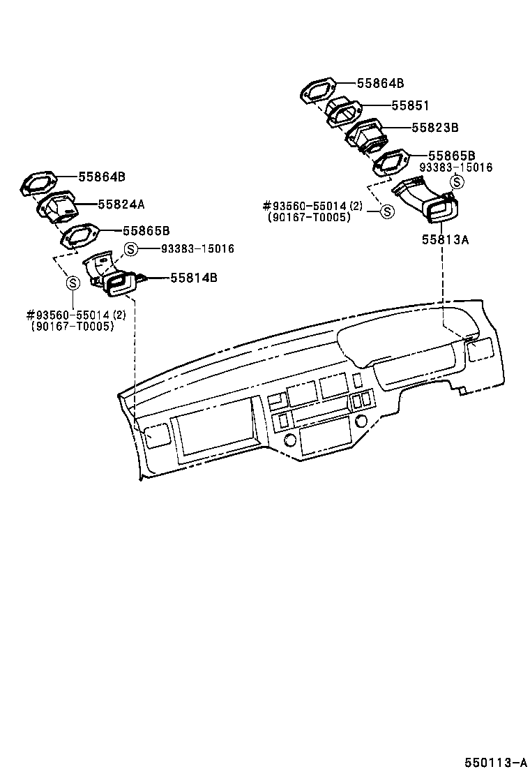 55865-0B010 SUPPORT, SIDE VENTILATOR DUCT product image