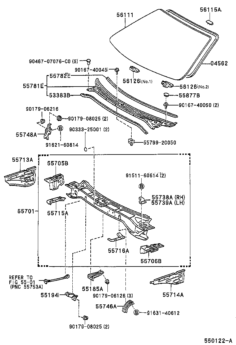 55700-2B180 PANEL SUB-ASSY, COWL product image