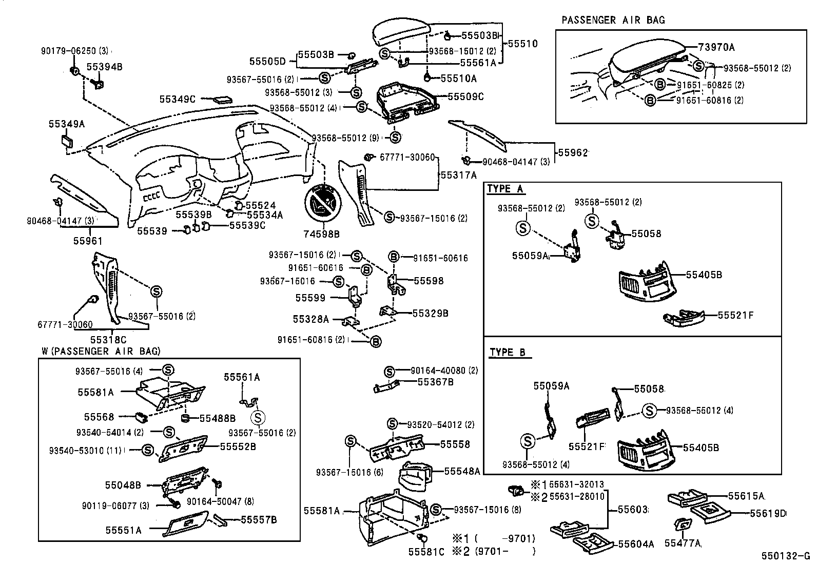 55303-28030 STAY SUB-ASSY, INSTRUMENT PANEL product image