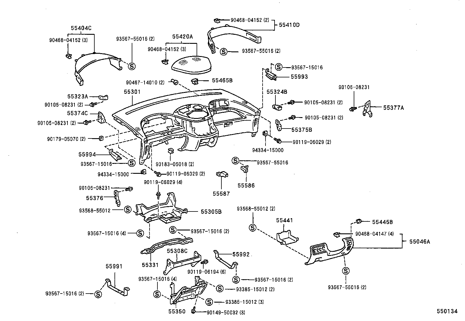 55317-95D01-R9 PANEL, INSTRUMENT SIDE, RH product image