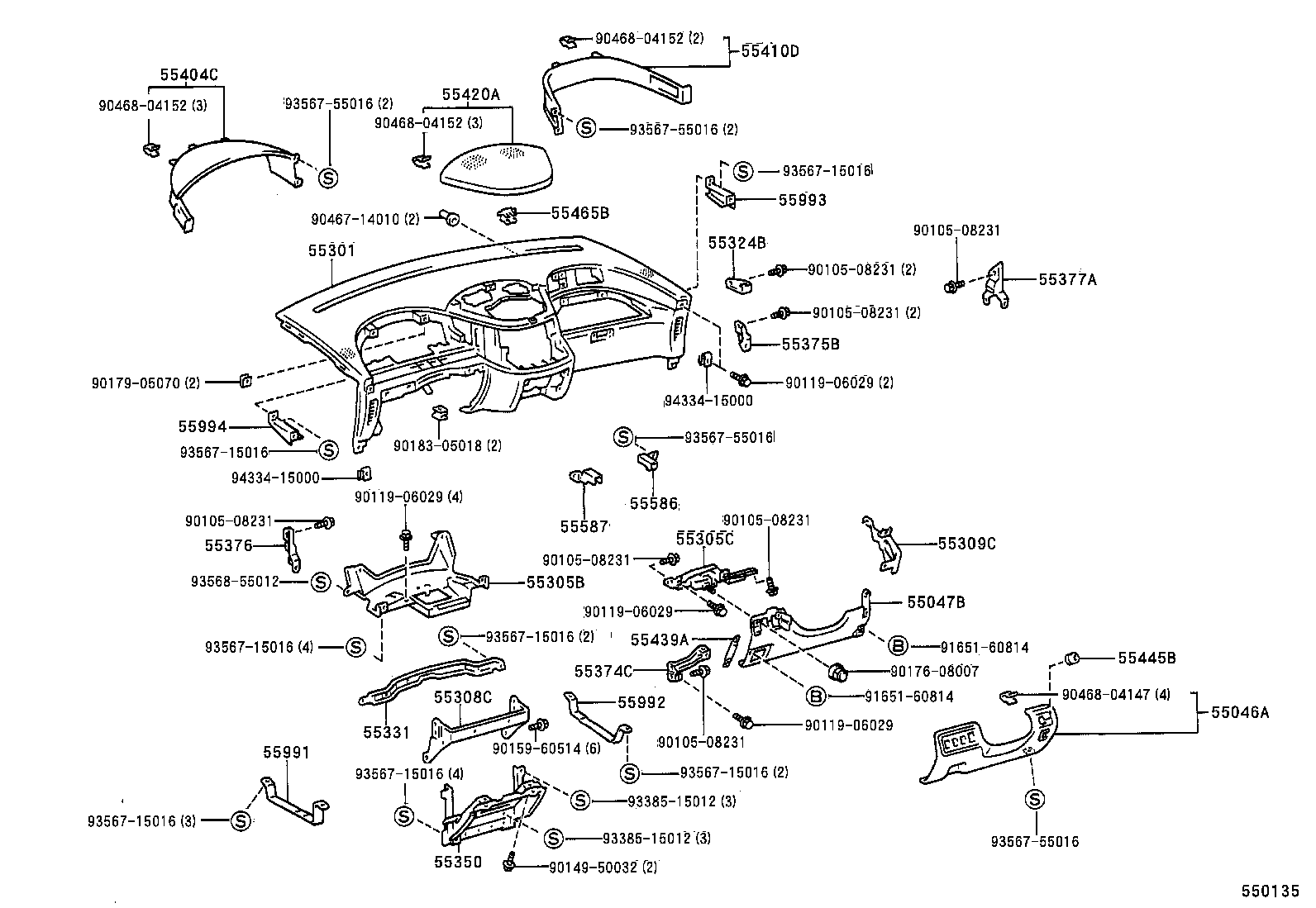 55317-95D01-R9 PANEL, INSTRUMENT SIDE, RH product image