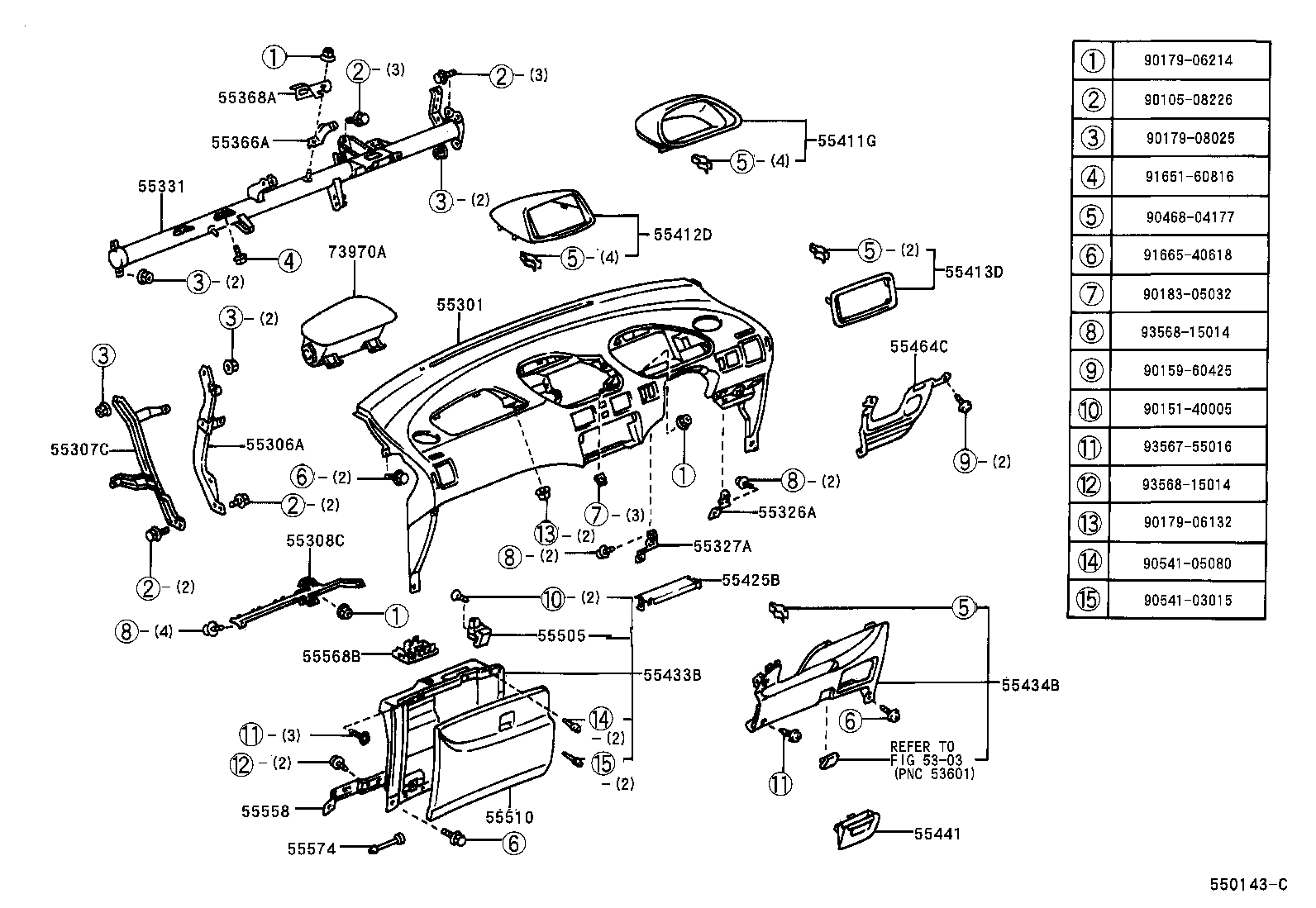 55368-13010 BRACKET, RADIO MOUNTING, NO.2 product image