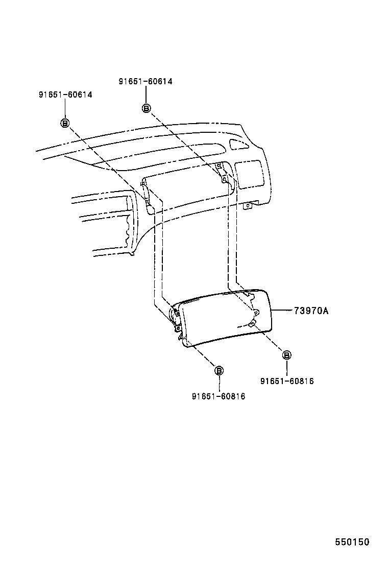 55306-02010 BRACE SUB-ASSY, INSTRUMENT PANEL, NO.1 product image