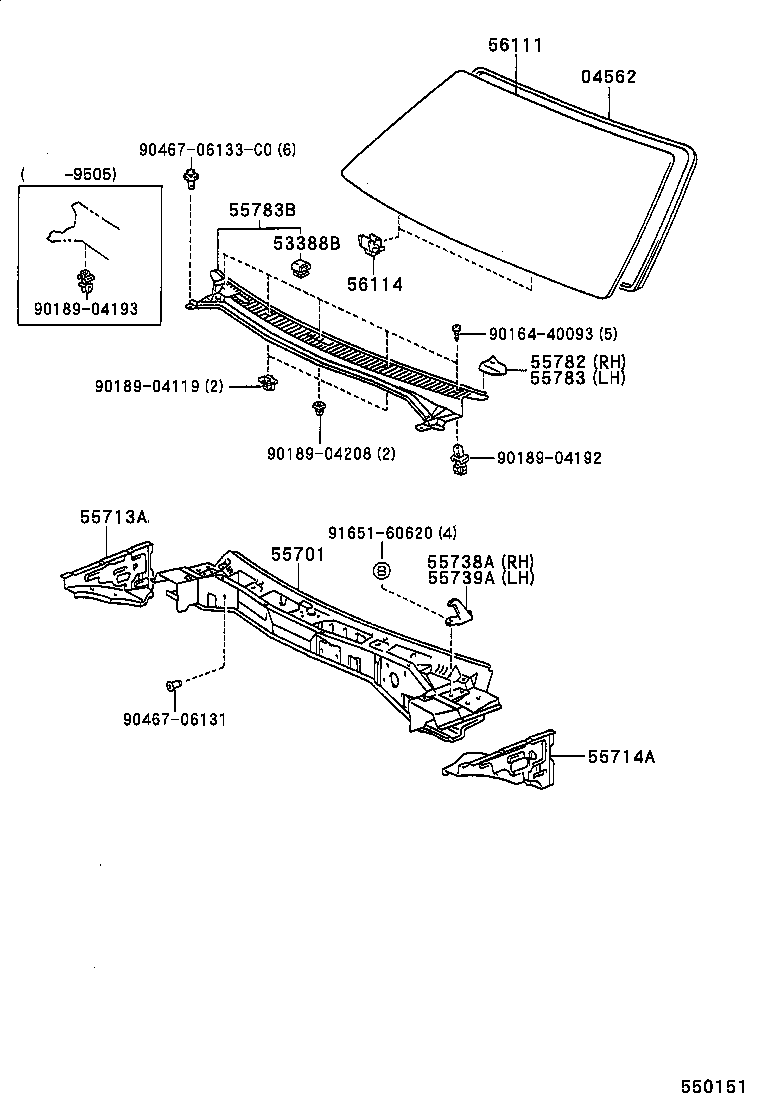 53388-02010 CUSHION, HOOD, REAR product image