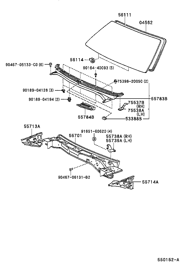 53388-12050 CUSHION, HOOD, REAR product image