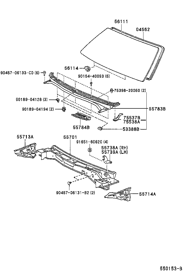 53388-12050 CUSHION, HOOD, REAR product image