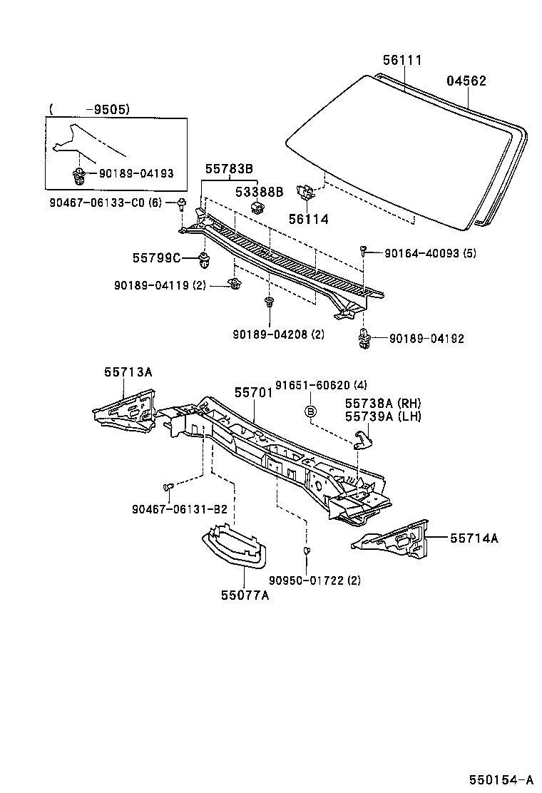 53388-12030 CUSHION, HOOD, REAR product image