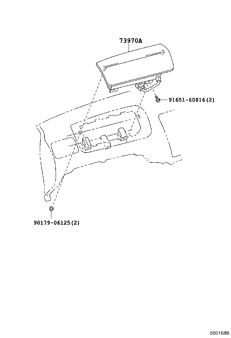 55330-12331 REINFORCEMENT, INSTRUMENT PANEL product image